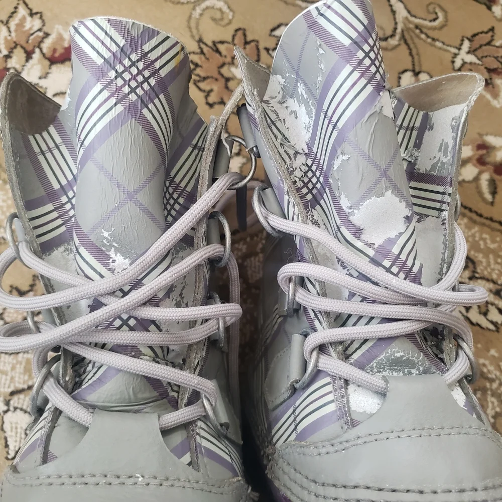 Sorel Boots 8 winter snow plaid 1964